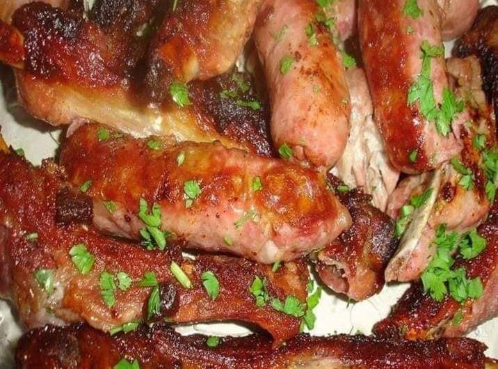 Costela na Pressão com Linguiça