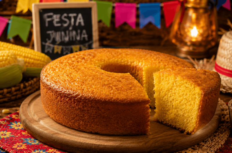 Bolo de Milho de Lata no Liquidificador: A Receita Fácil, Fofinha e Perfeita para Festa Junina