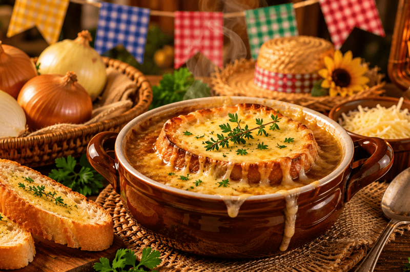 Caldo de Cebola Cremoso: A Receita Perfeita para Aquecer os Dias Frios