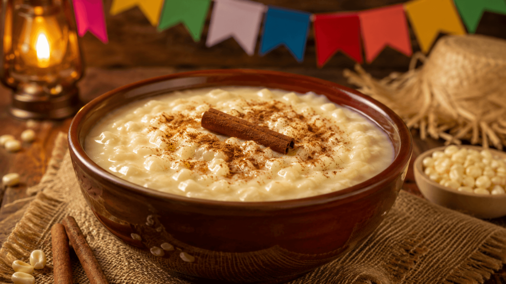 Canjica Cremosa com Leite Condensado: A Receita Tradicional Perfeita para Sua Festa Junina