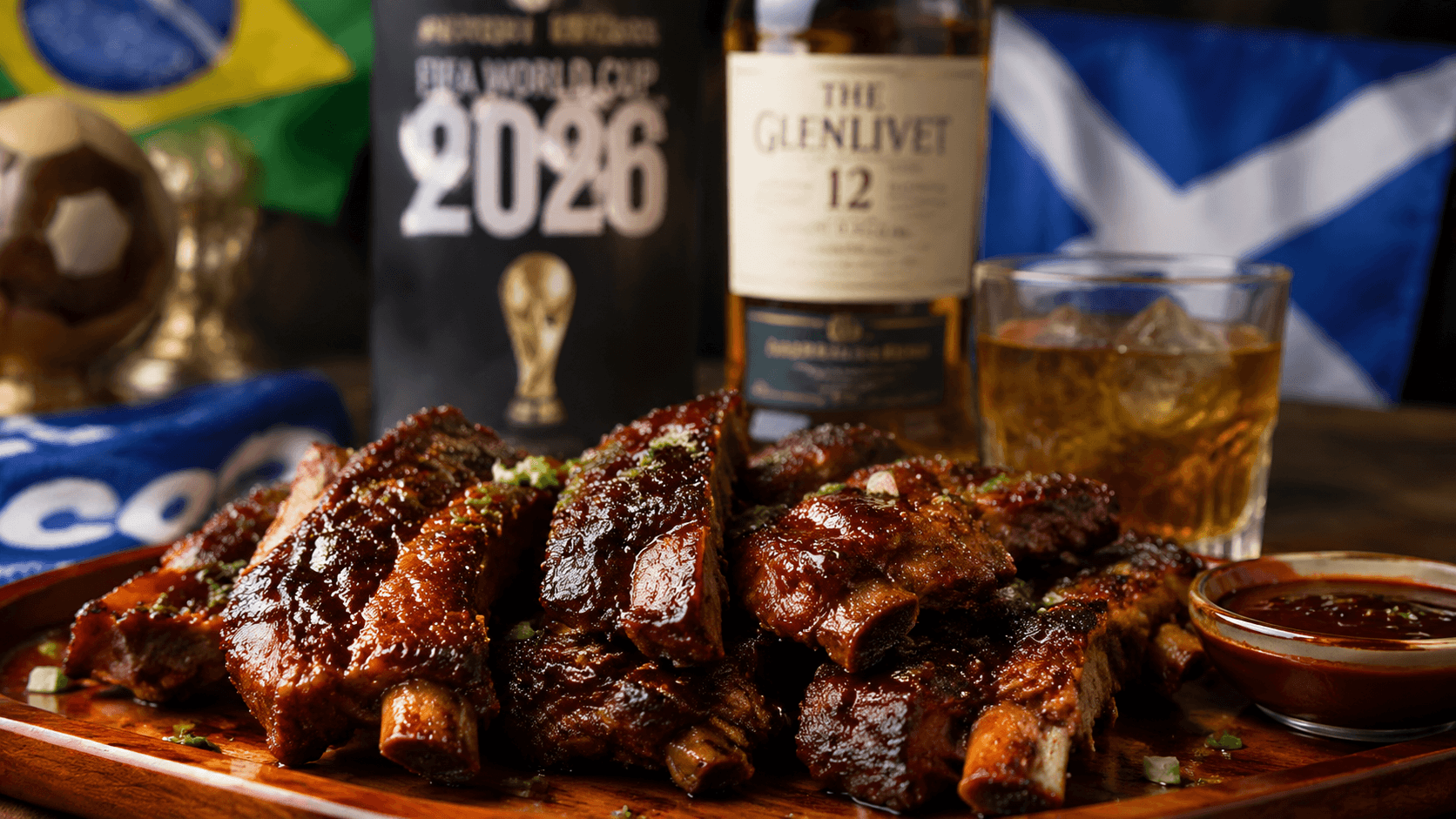 Costelinha Suína ao Molho de Whisky Escocês: O Petisco Perfeito para Assistir Brasil x Escócia na Copa do Mundo 2026