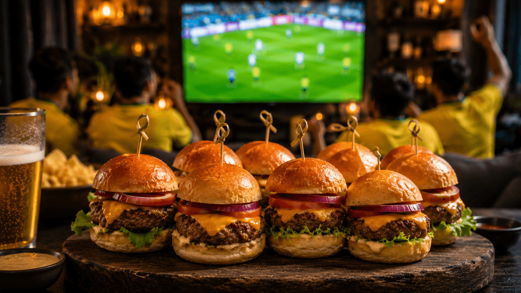 Mini Hambúrgueres Artesanais para Futebol: Receita Perfeita para a Torcida