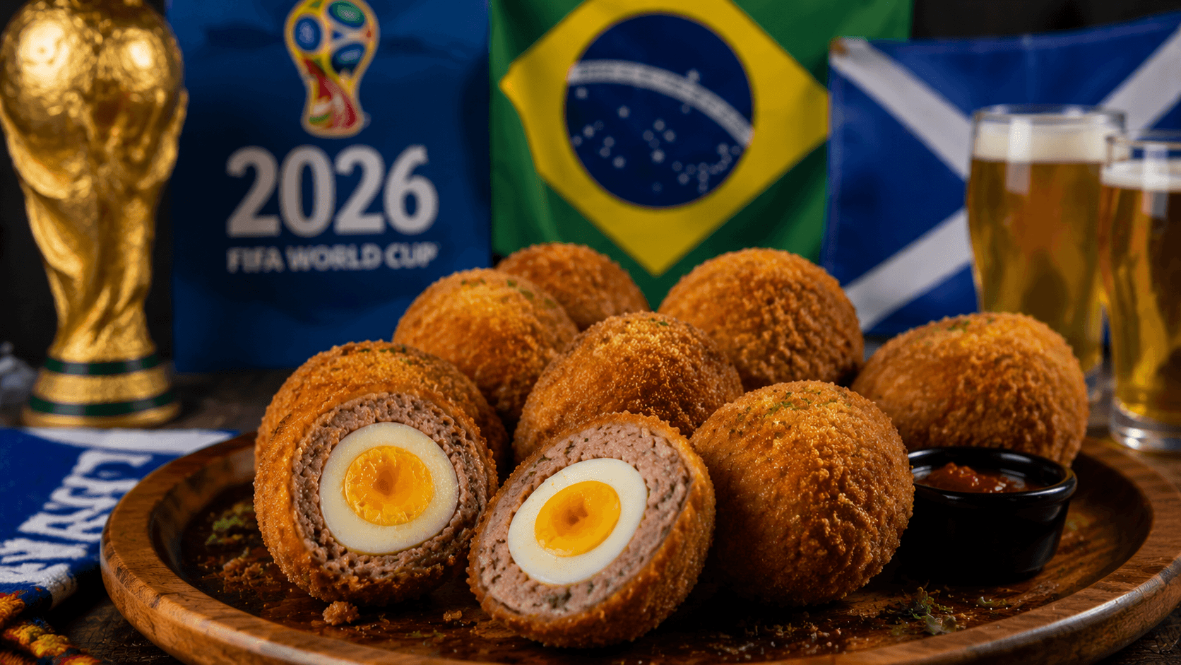 Scotch Eggs de Boteco: O Petisco Escocês Perfeito para Assistir Brasil x Escócia na Copa do Mundo 2026