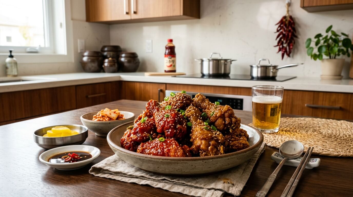 Frango Frito Coreano Crocante: Receita Fácil com Molho Agridoce e Picante