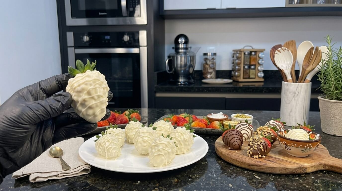 Morango do Amor Cravejado: receita viral fácil e crocante